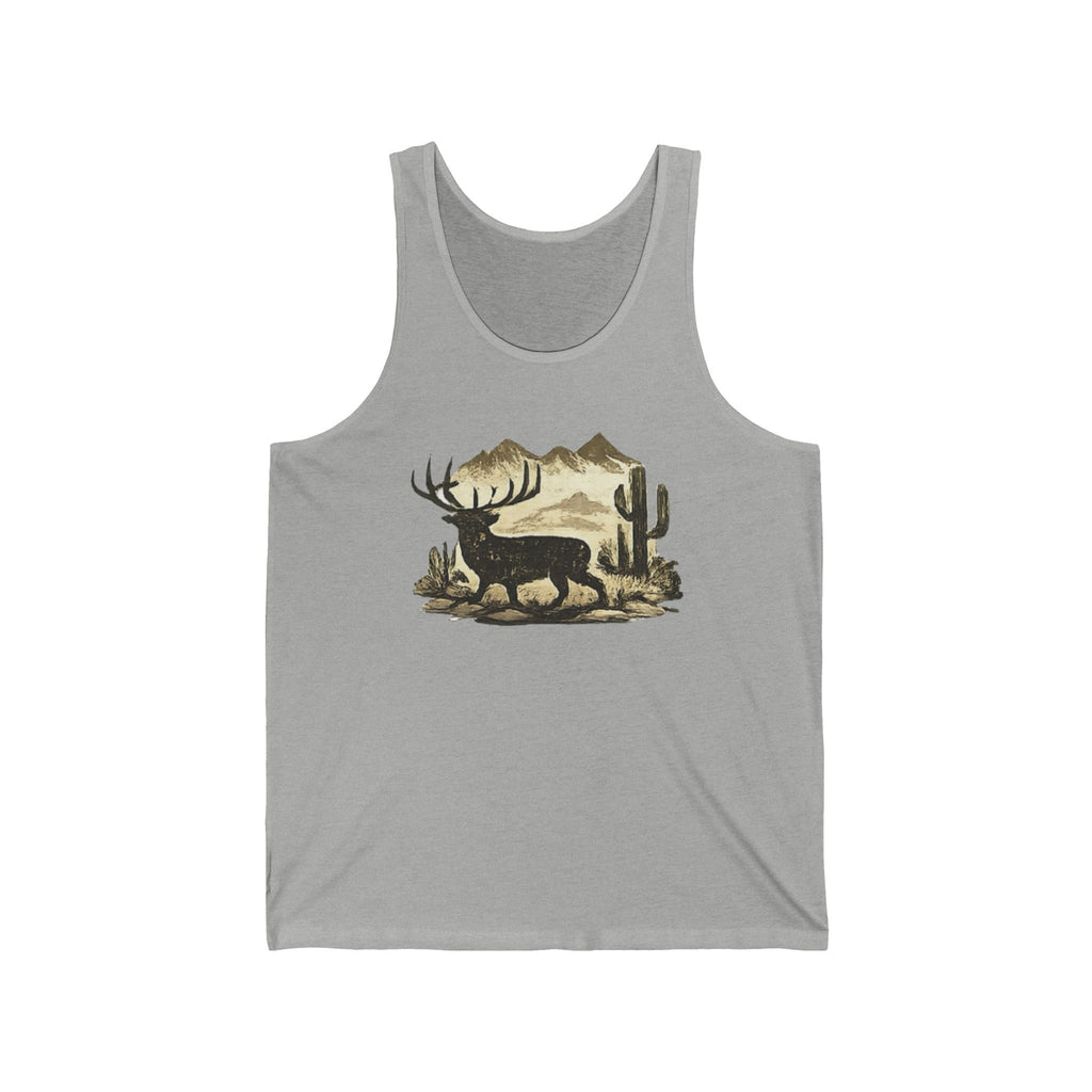 Desert Elk Tank Top — Vintage Southwestern Wildlife Graphic