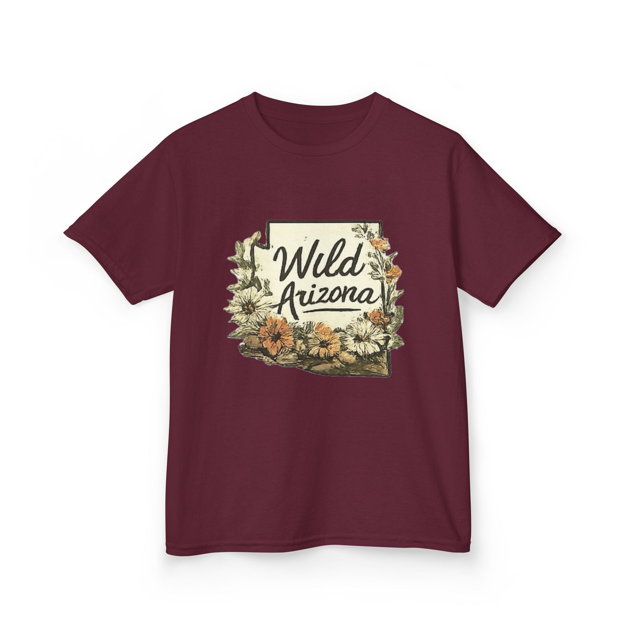 Kids 'Wild Arizona' Floral State T-Shirt — Southwestern Nature Tee