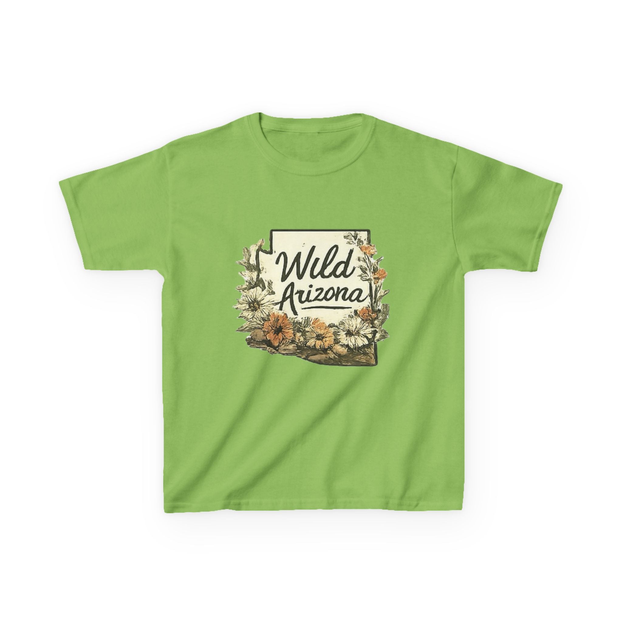 Kids 'Wild Arizona' Floral State T-Shirt — Southwestern Nature Tee