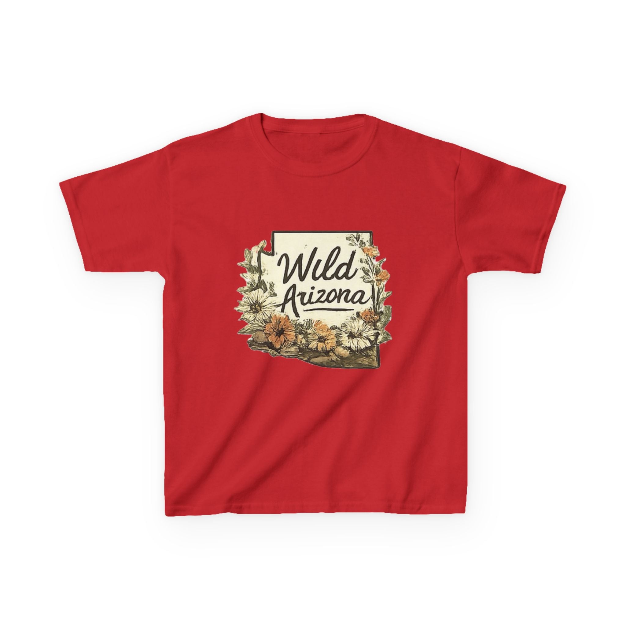 Kids 'Wild Arizona' Floral State T-Shirt — Southwestern Nature Tee