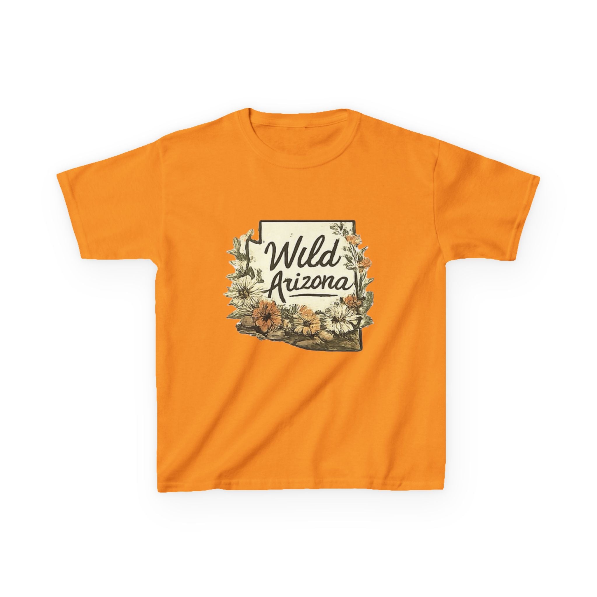 Kids 'Wild Arizona' Floral State T-Shirt — Southwestern Nature Tee