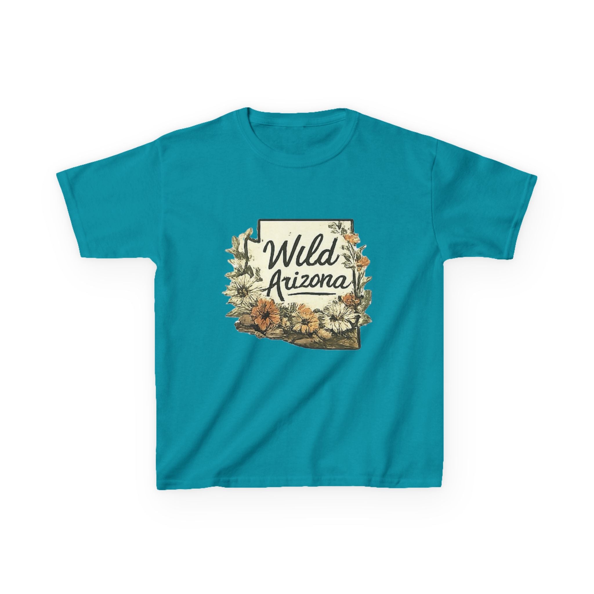 Kids 'Wild Arizona' Floral State T-Shirt — Southwestern Nature Tee
