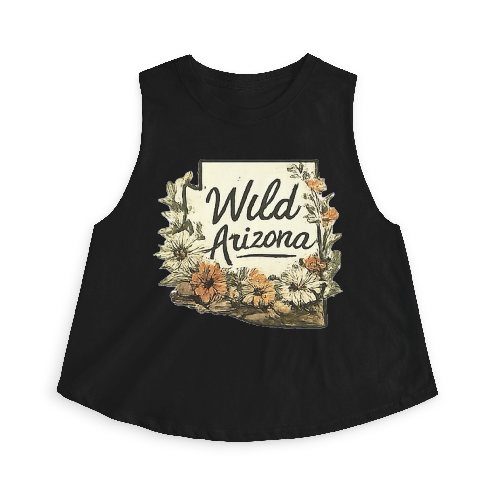 Wild Arizona Crop Top – Floral State Silhouette Tank
