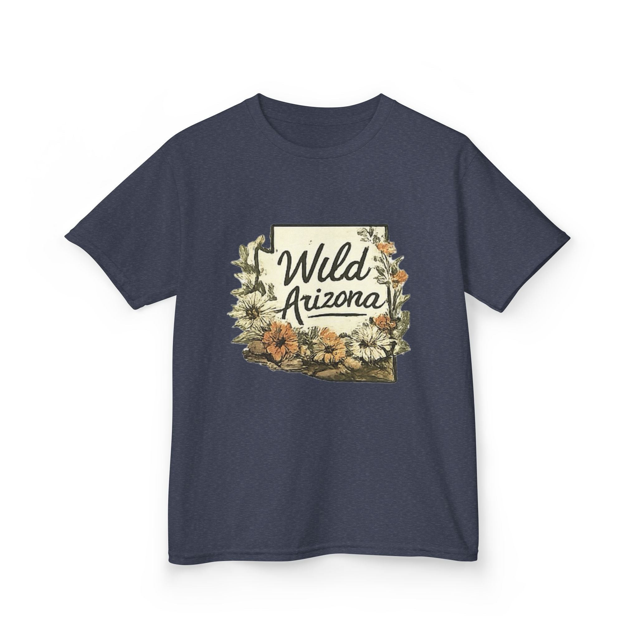Kids 'Wild Arizona' Floral State T-Shirt — Southwestern Nature Tee