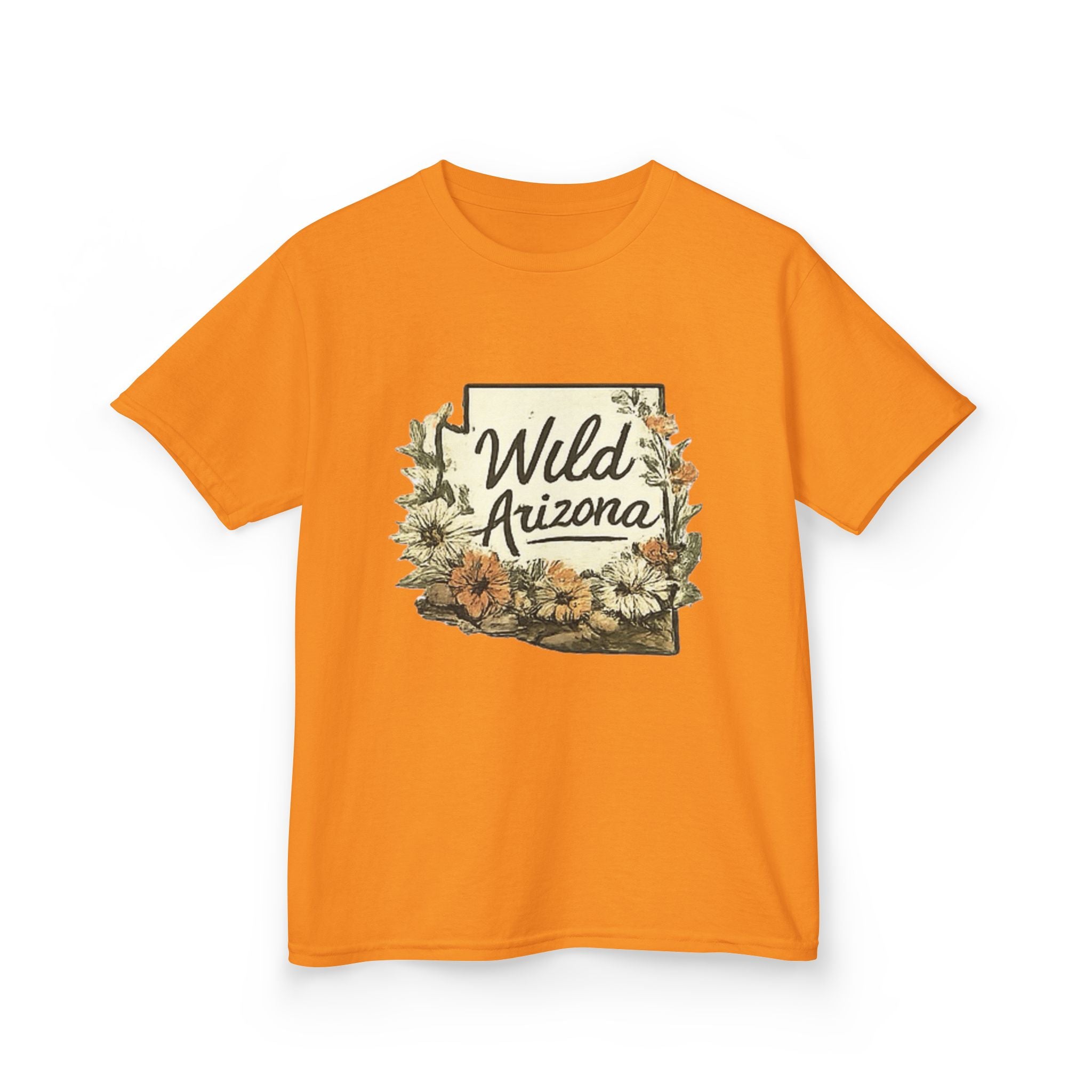 Kids 'Wild Arizona' Floral State T-Shirt — Southwestern Nature Tee