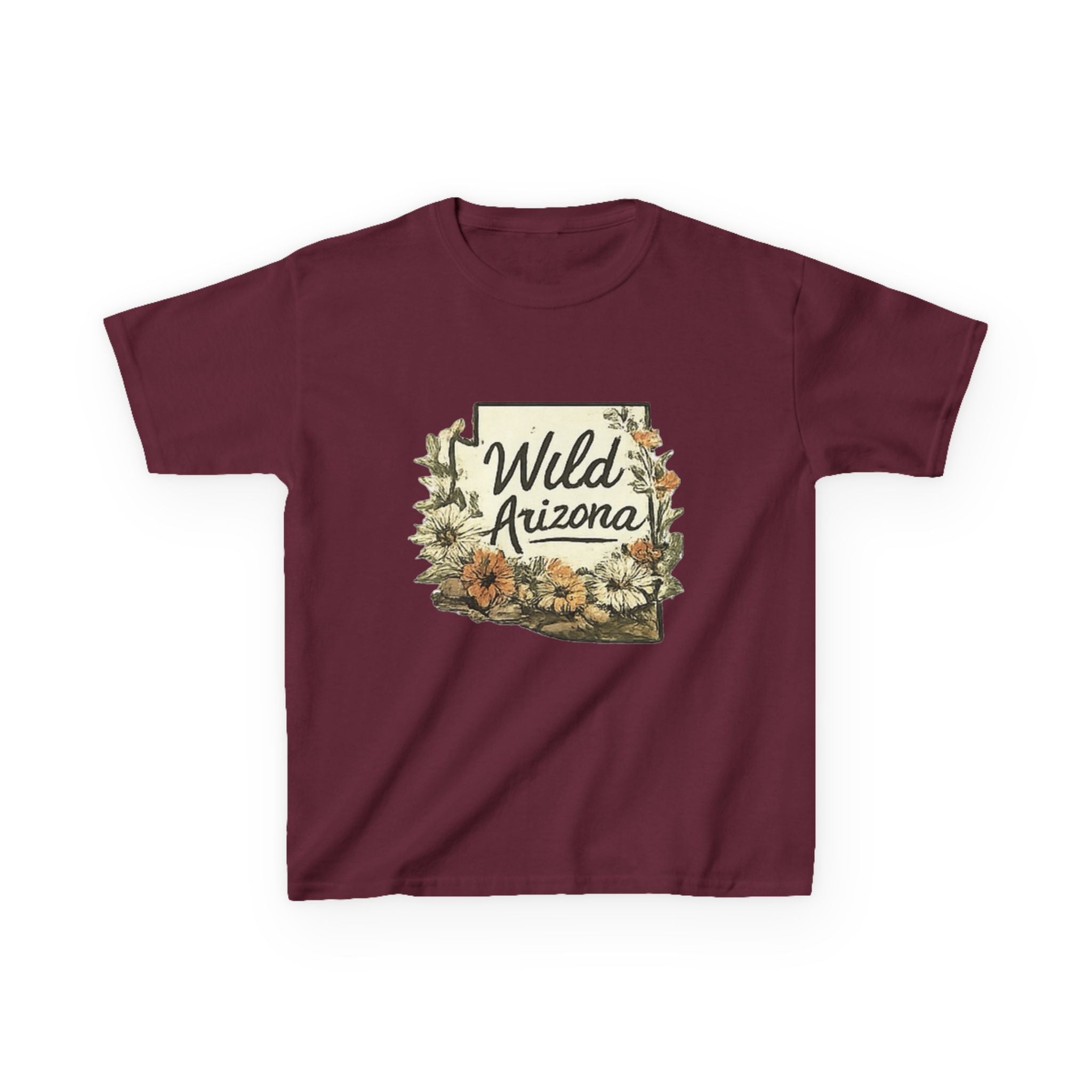 Kids 'Wild Arizona' Floral State T-Shirt — Southwestern Nature Tee