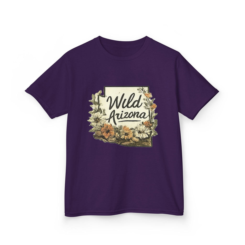 Kids 'Wild Arizona' Floral State T-Shirt — Southwestern Nature Tee