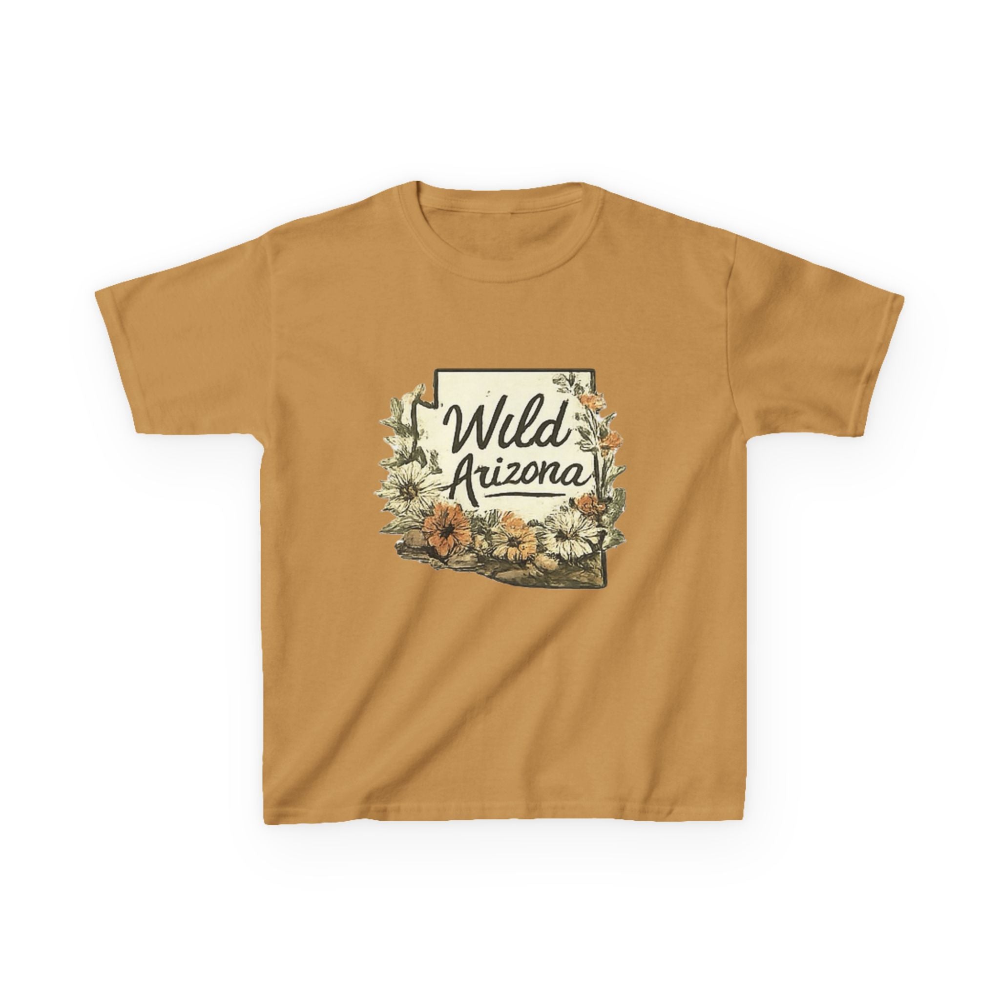 Kids 'Wild Arizona' Floral State T-Shirt — Southwestern Nature Tee