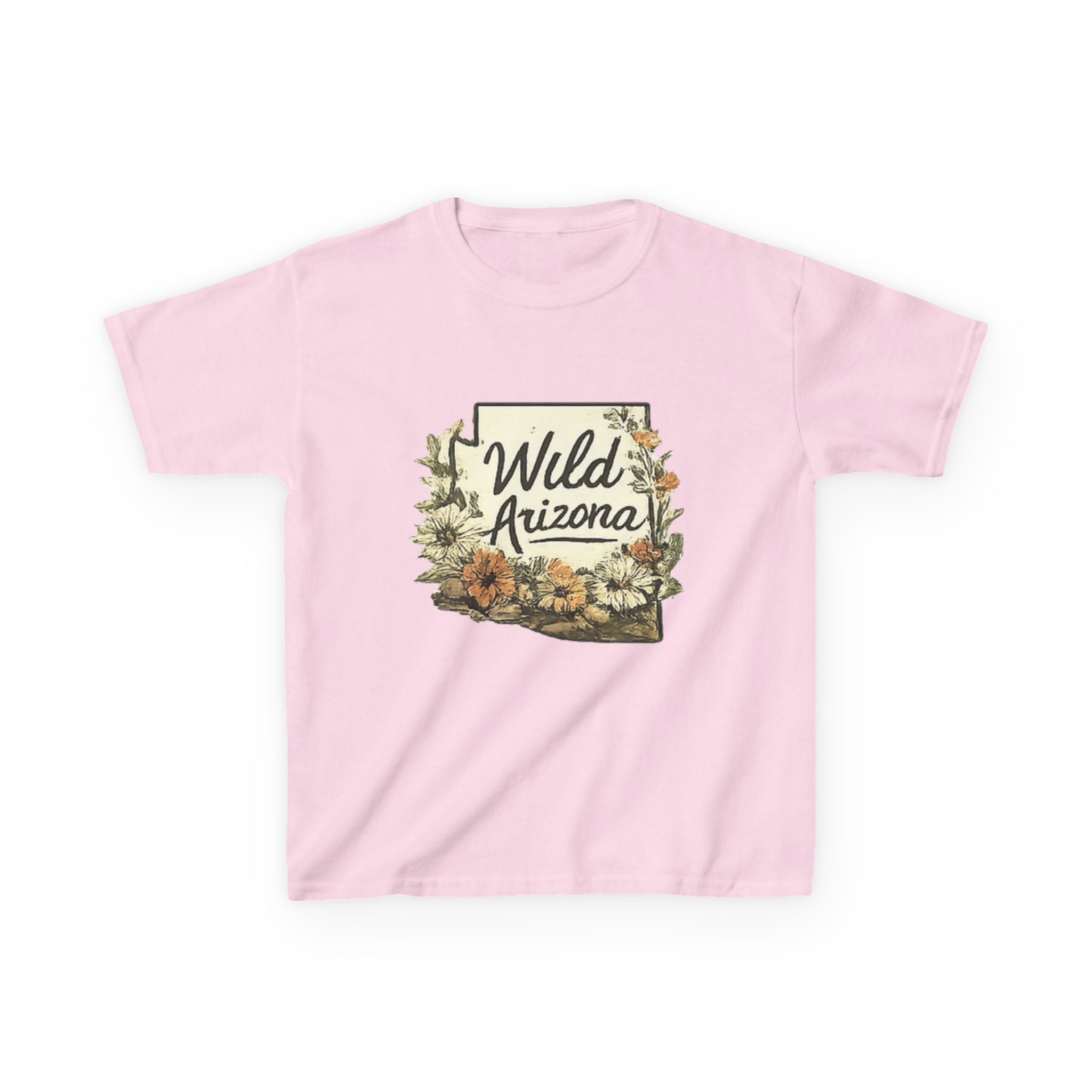 Kids 'Wild Arizona' Floral State T-Shirt — Southwestern Nature Tee