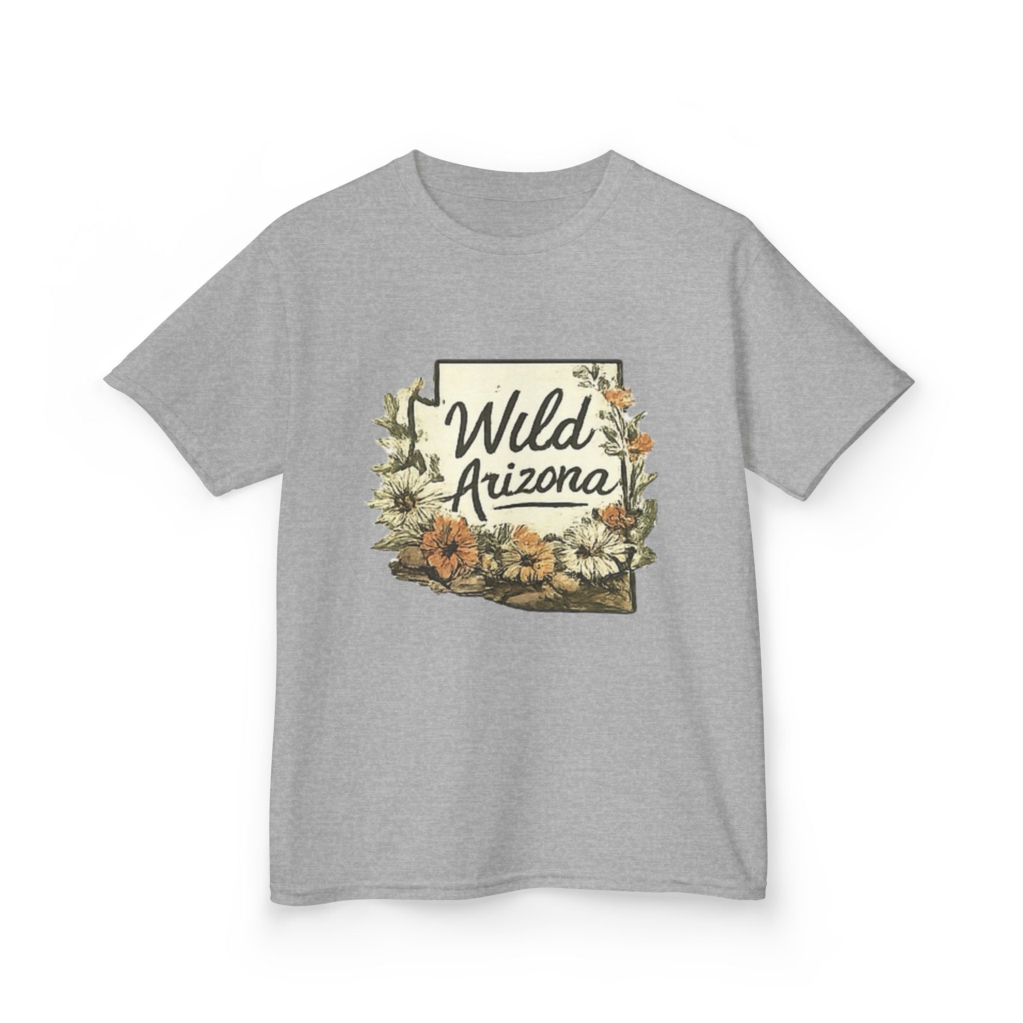 Kids 'Wild Arizona' Floral State T-Shirt — Southwestern Nature Tee