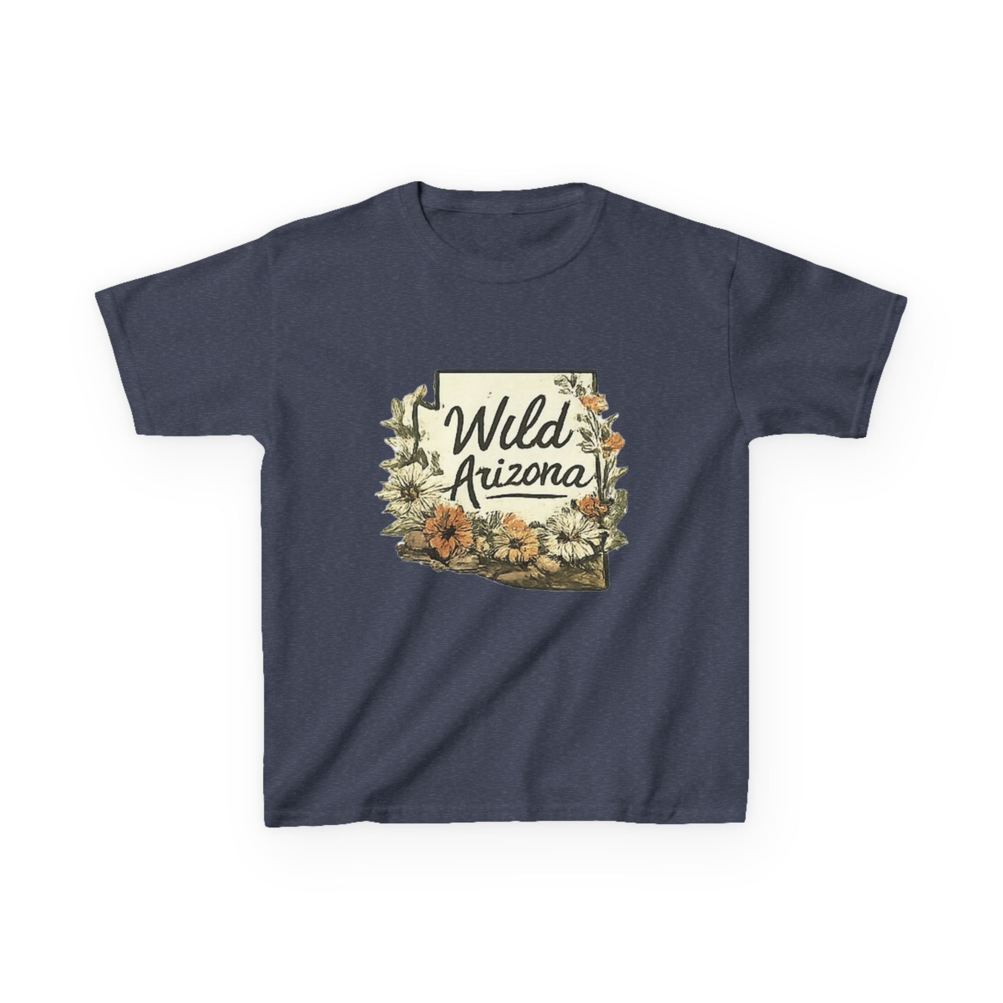 Kids 'Wild Arizona' Floral State T-Shirt — Southwestern Nature Tee