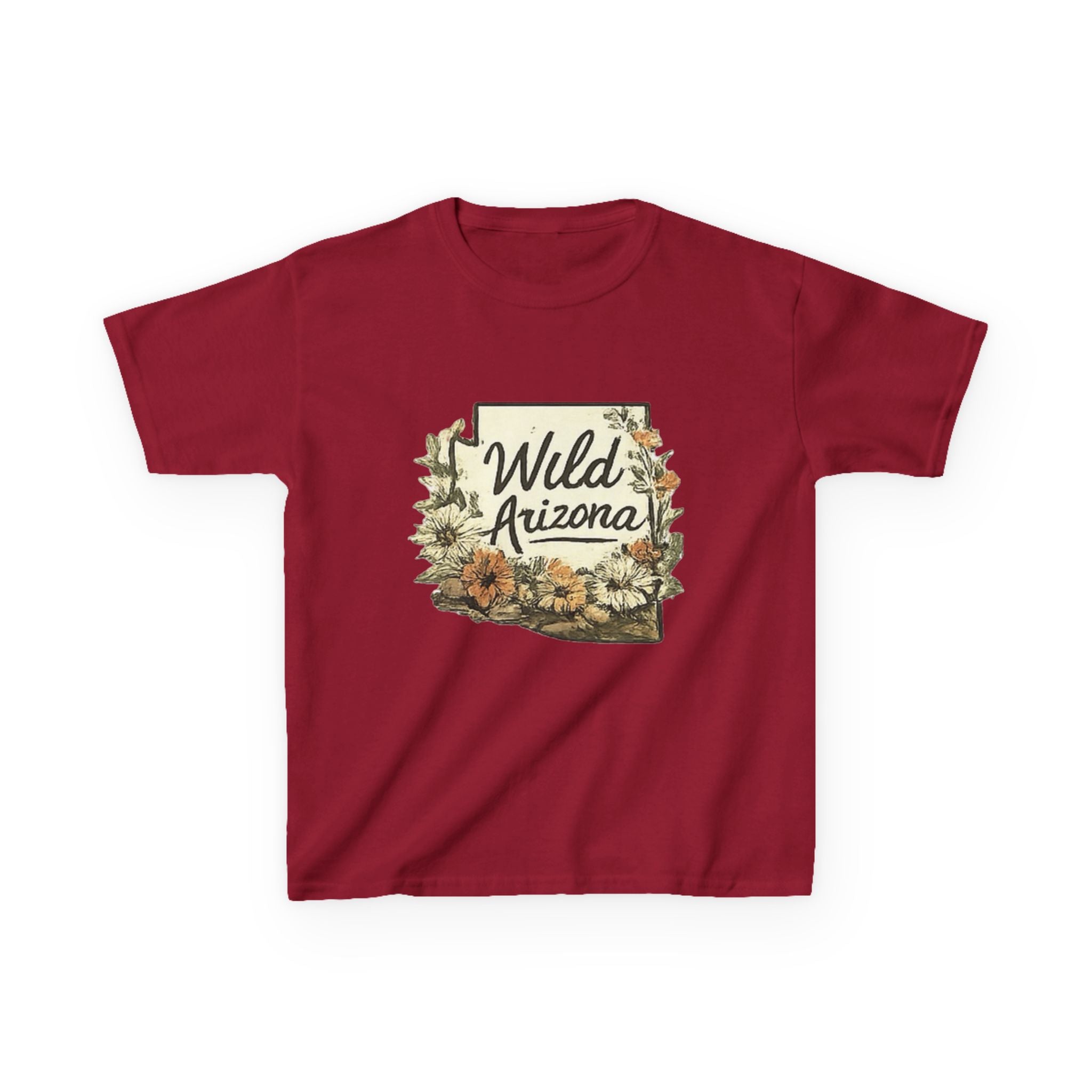 Kids 'Wild Arizona' Floral State T-Shirt — Southwestern Nature Tee