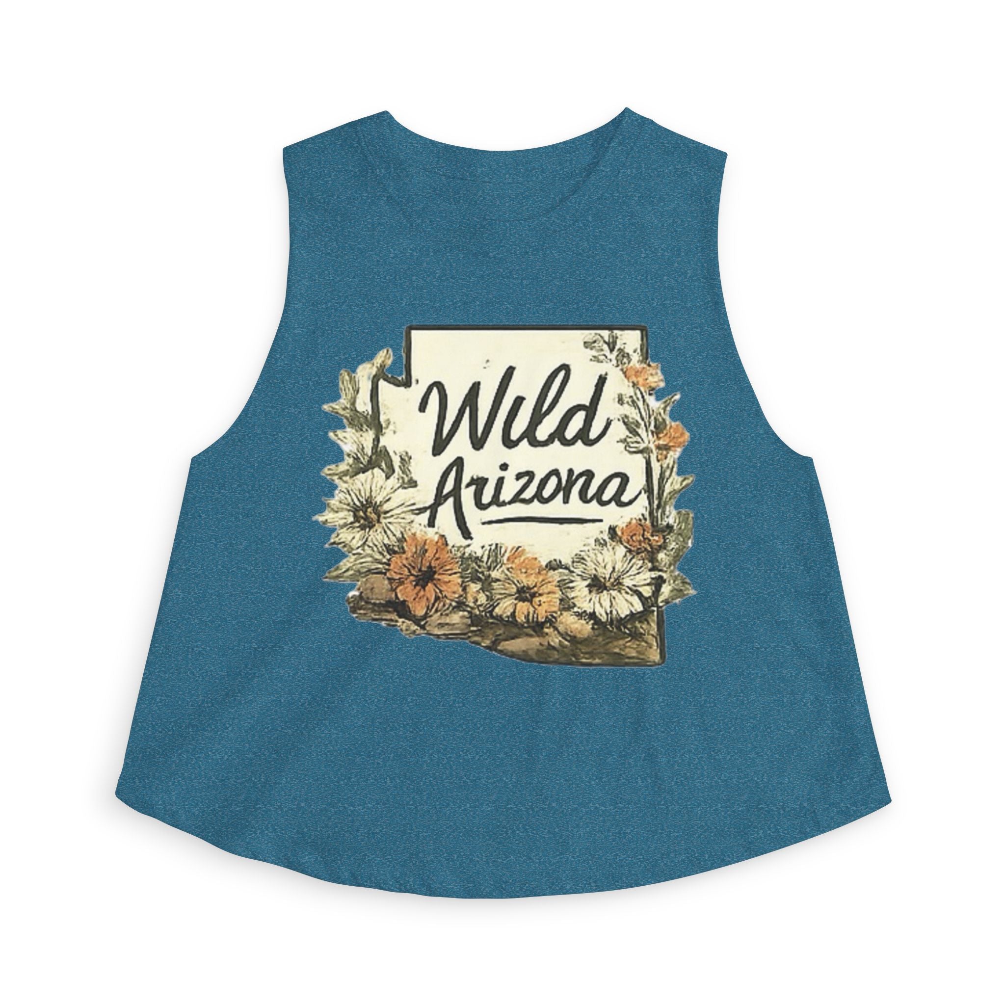 Wild Arizona Crop Top – Floral State Silhouette Tank