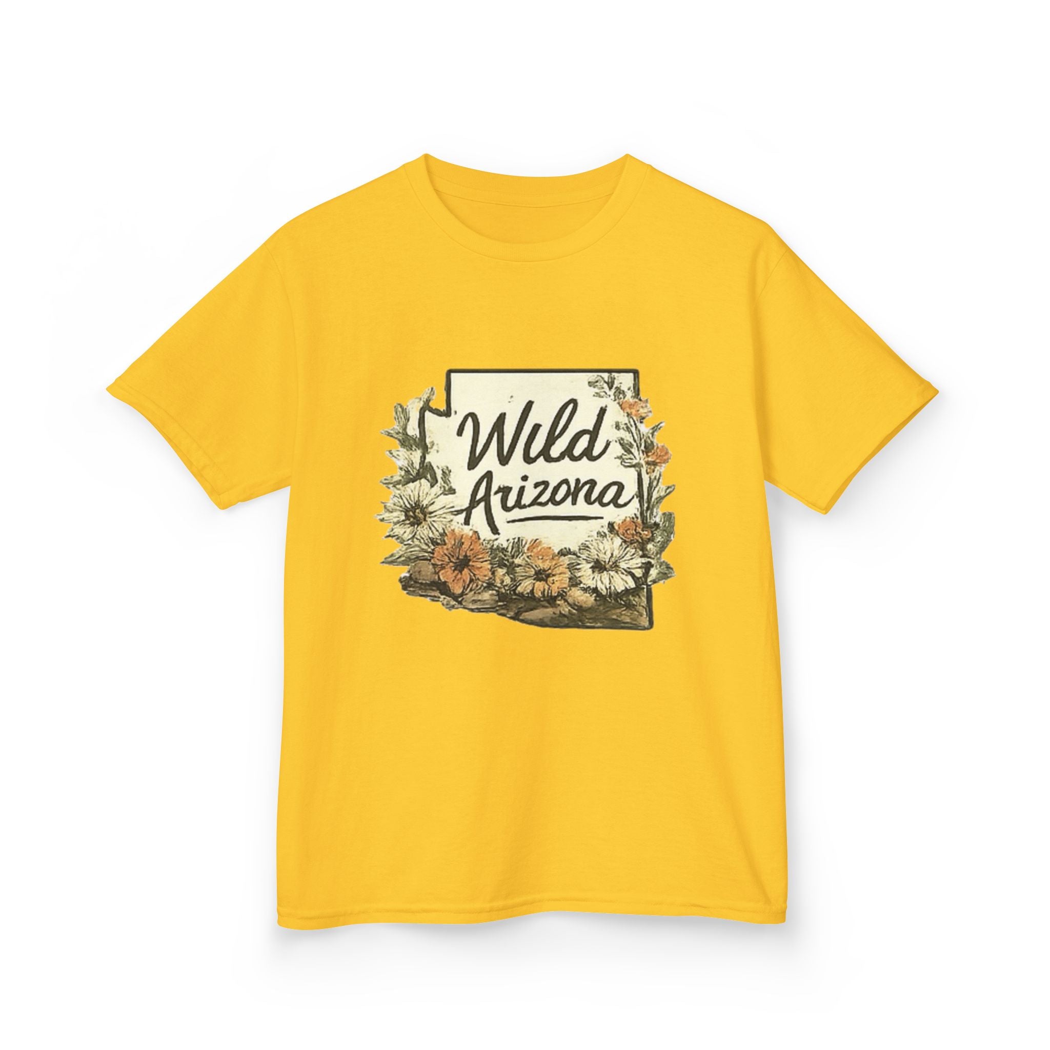 Kids 'Wild Arizona' Floral State T-Shirt — Southwestern Nature Tee