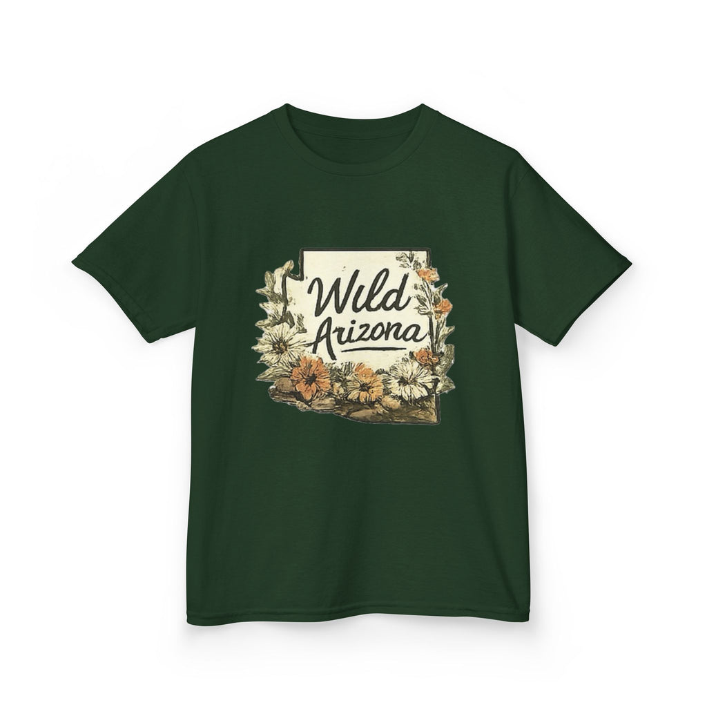 Kids 'Wild Arizona' Floral State T-Shirt — Southwestern Nature Tee