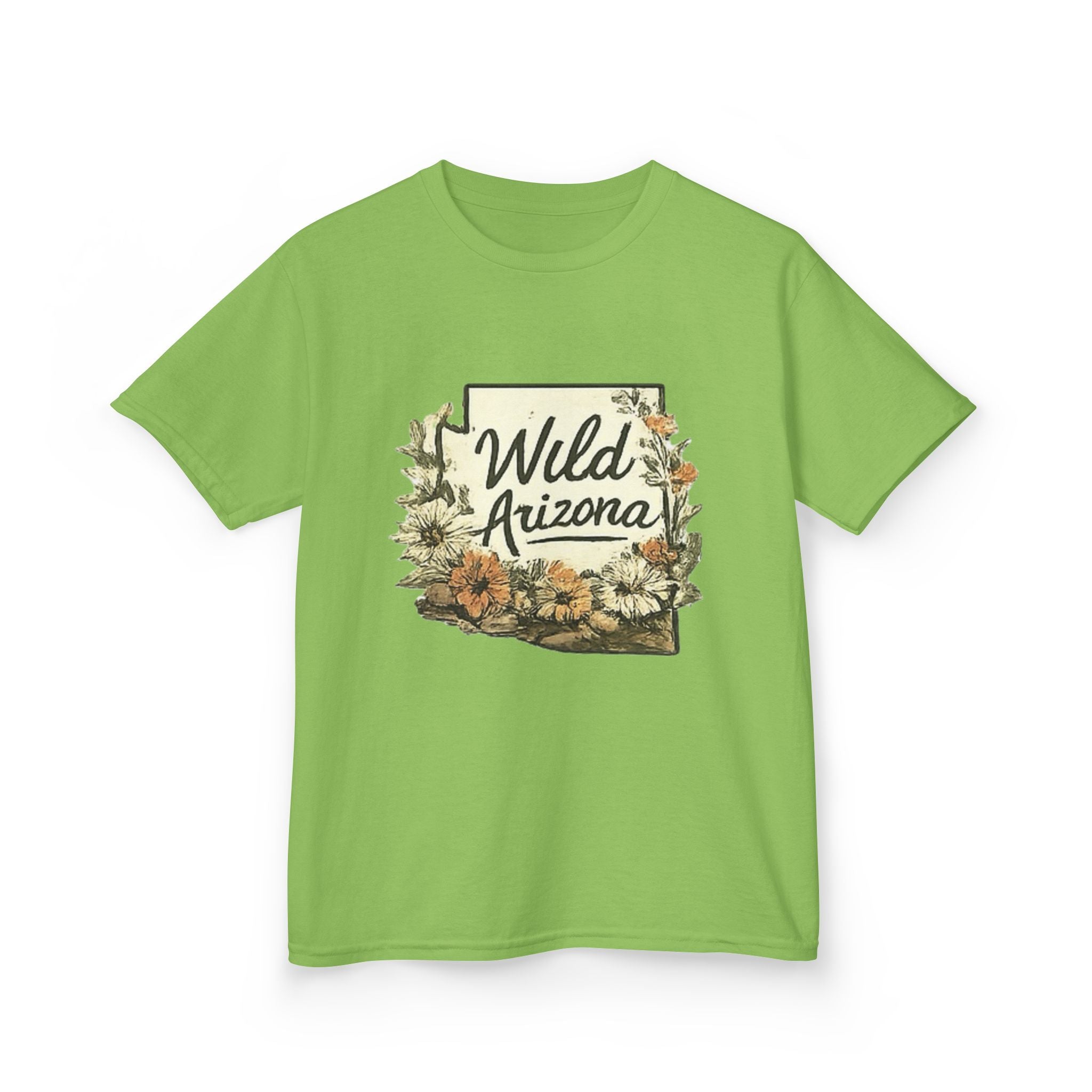 Kids 'Wild Arizona' Floral State T-Shirt — Southwestern Nature Tee