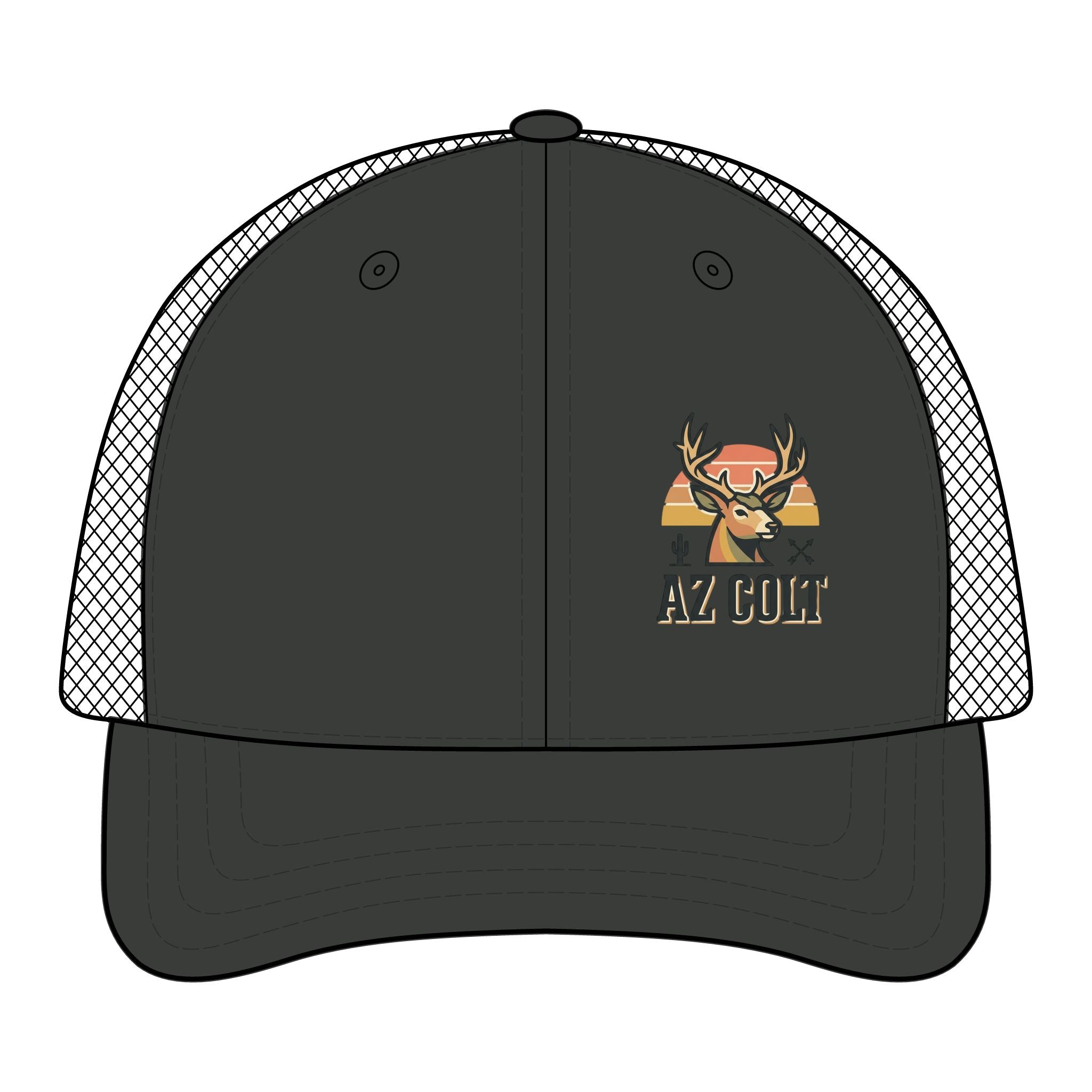 Deer Sunset Trucker Cap
