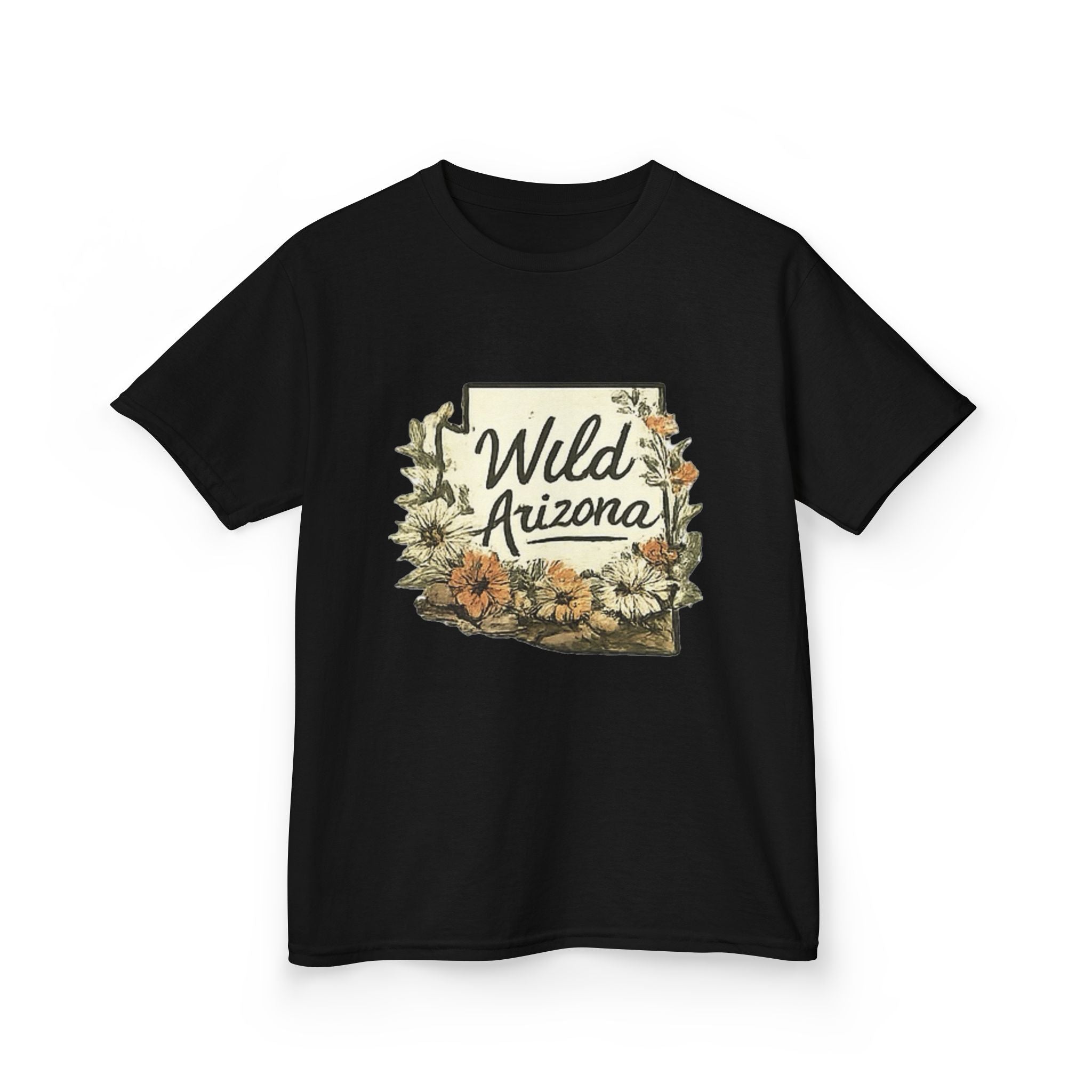 Kids 'Wild Arizona' Floral State T-Shirt — Southwestern Nature Tee