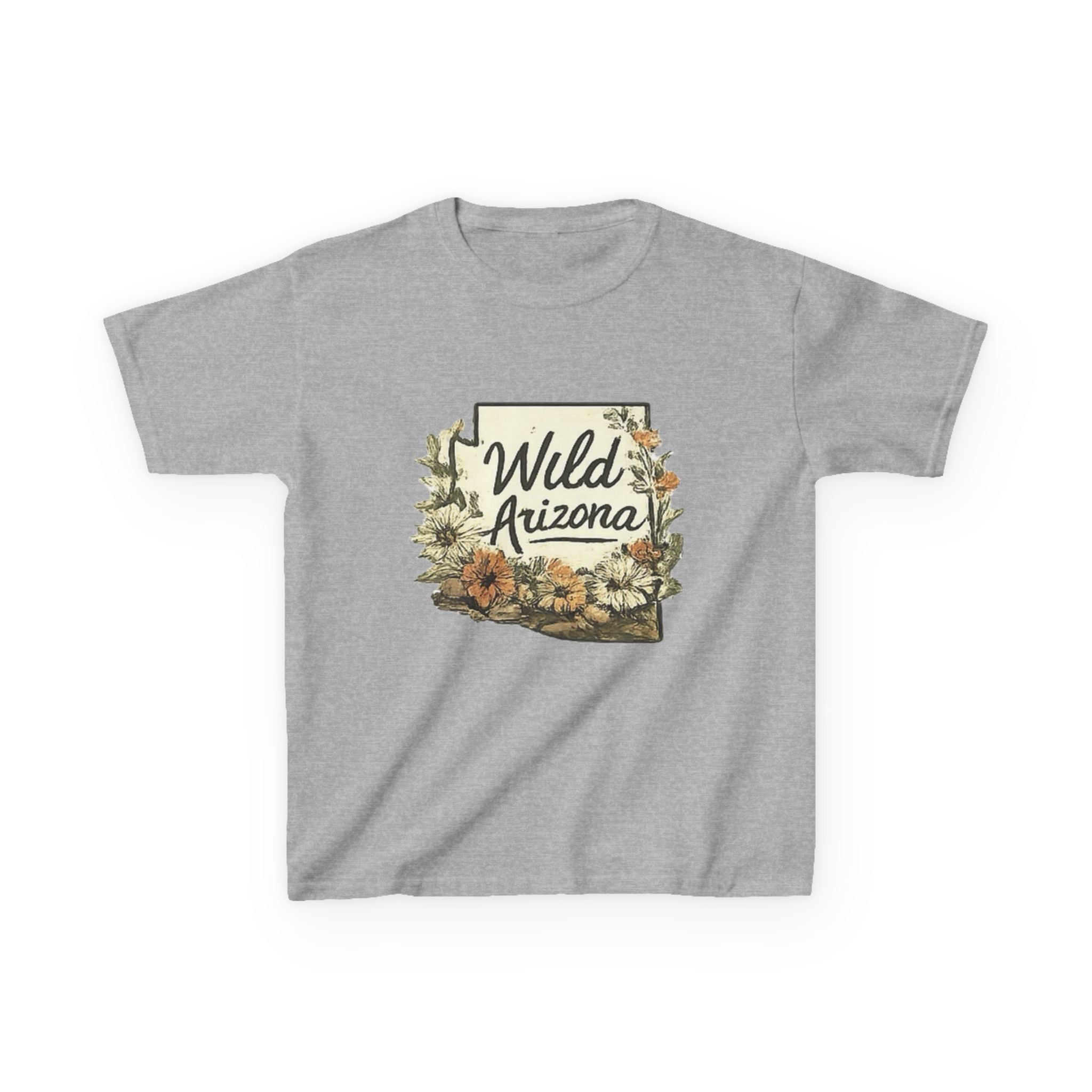 Kids 'Wild Arizona' Floral State T-Shirt — Southwestern Nature Tee