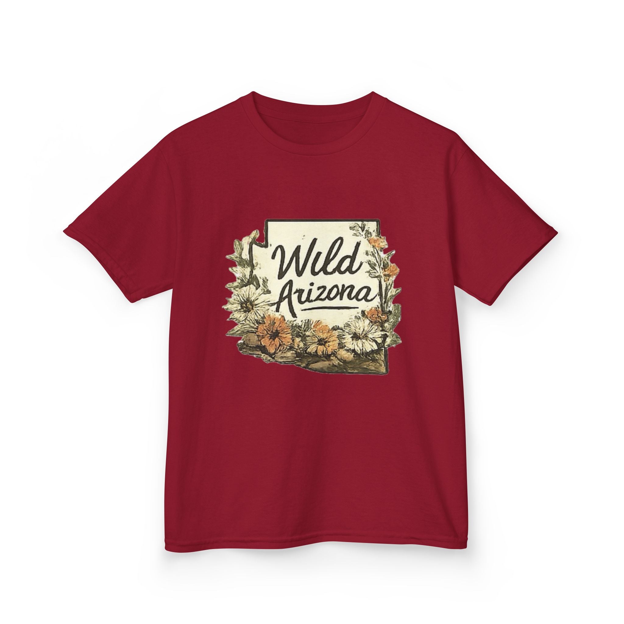 Kids 'Wild Arizona' Floral State T-Shirt — Southwestern Nature Tee