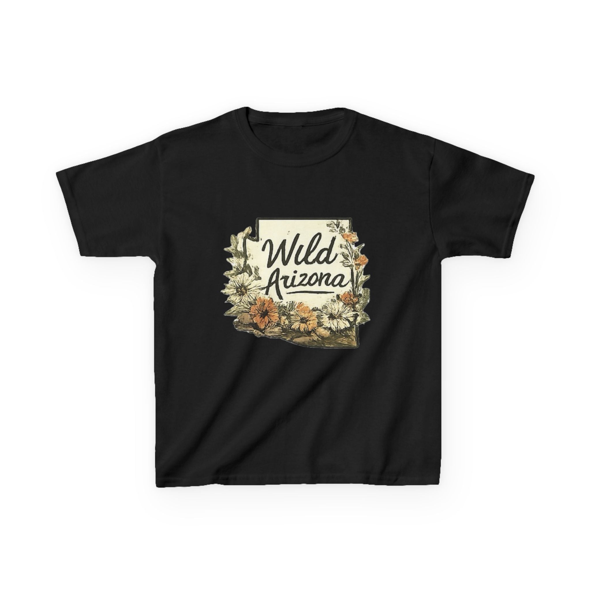 Kids 'Wild Arizona' Floral State T-Shirt — Southwestern Nature Tee