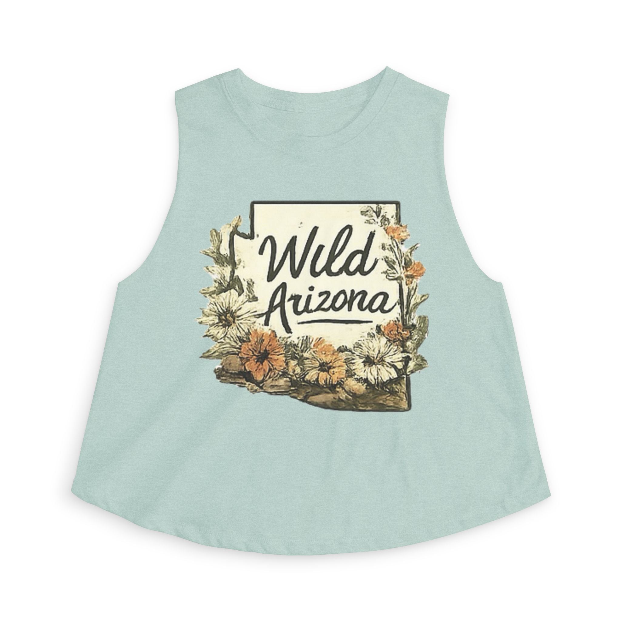 Wild Arizona Crop Top – Floral State Silhouette Tank