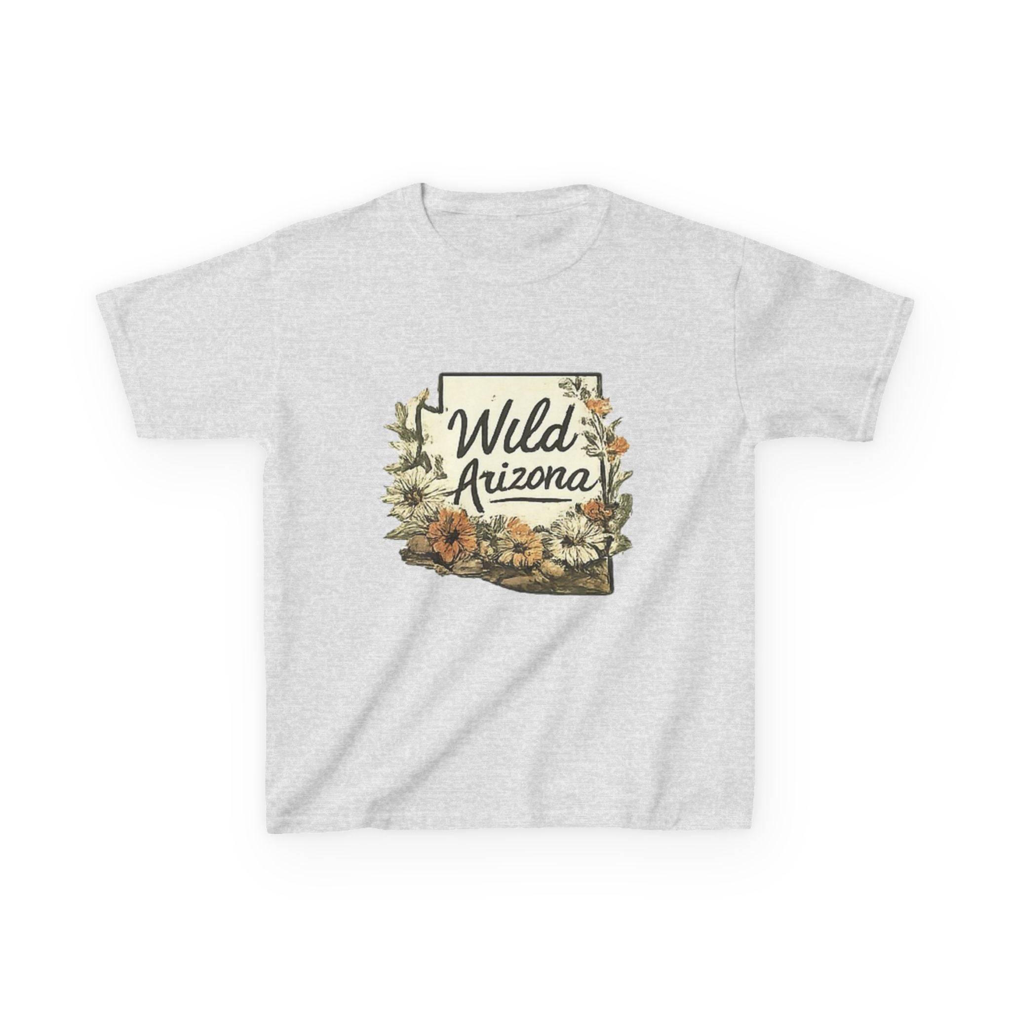 Kids 'Wild Arizona' Floral State T-Shirt — Southwestern Nature Tee