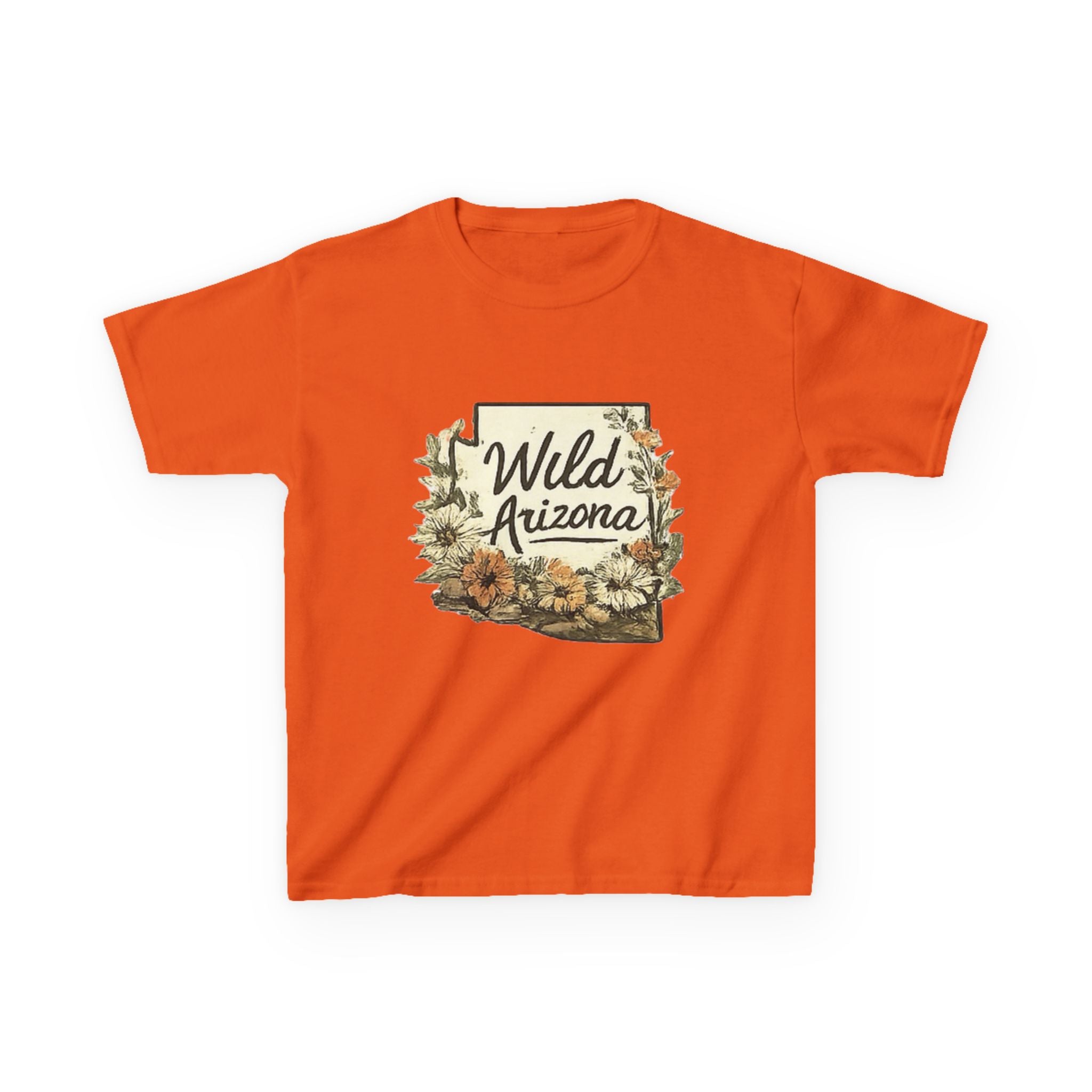 Kids 'Wild Arizona' Floral State T-Shirt — Southwestern Nature Tee