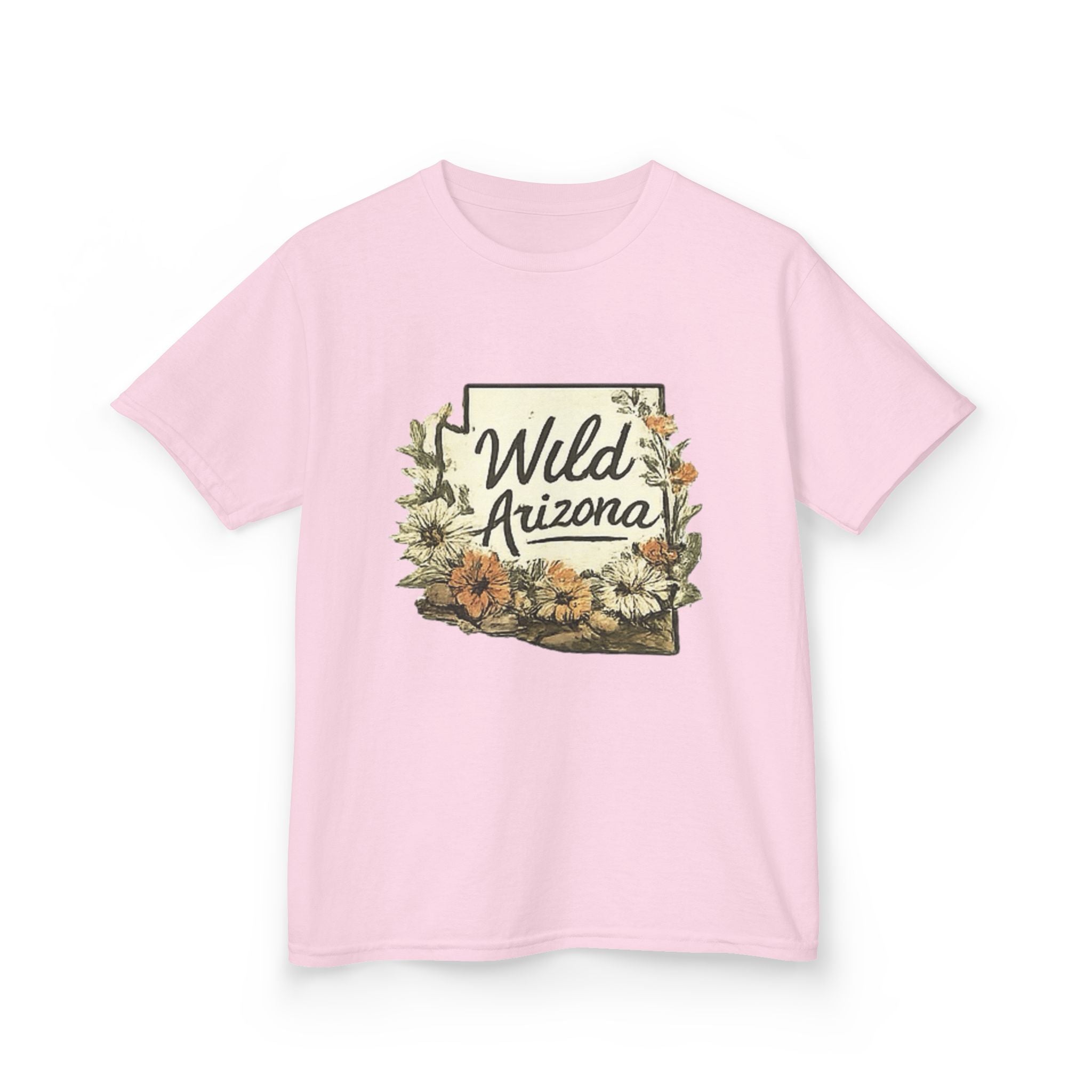 Kids 'Wild Arizona' Floral State T-Shirt — Southwestern Nature Tee