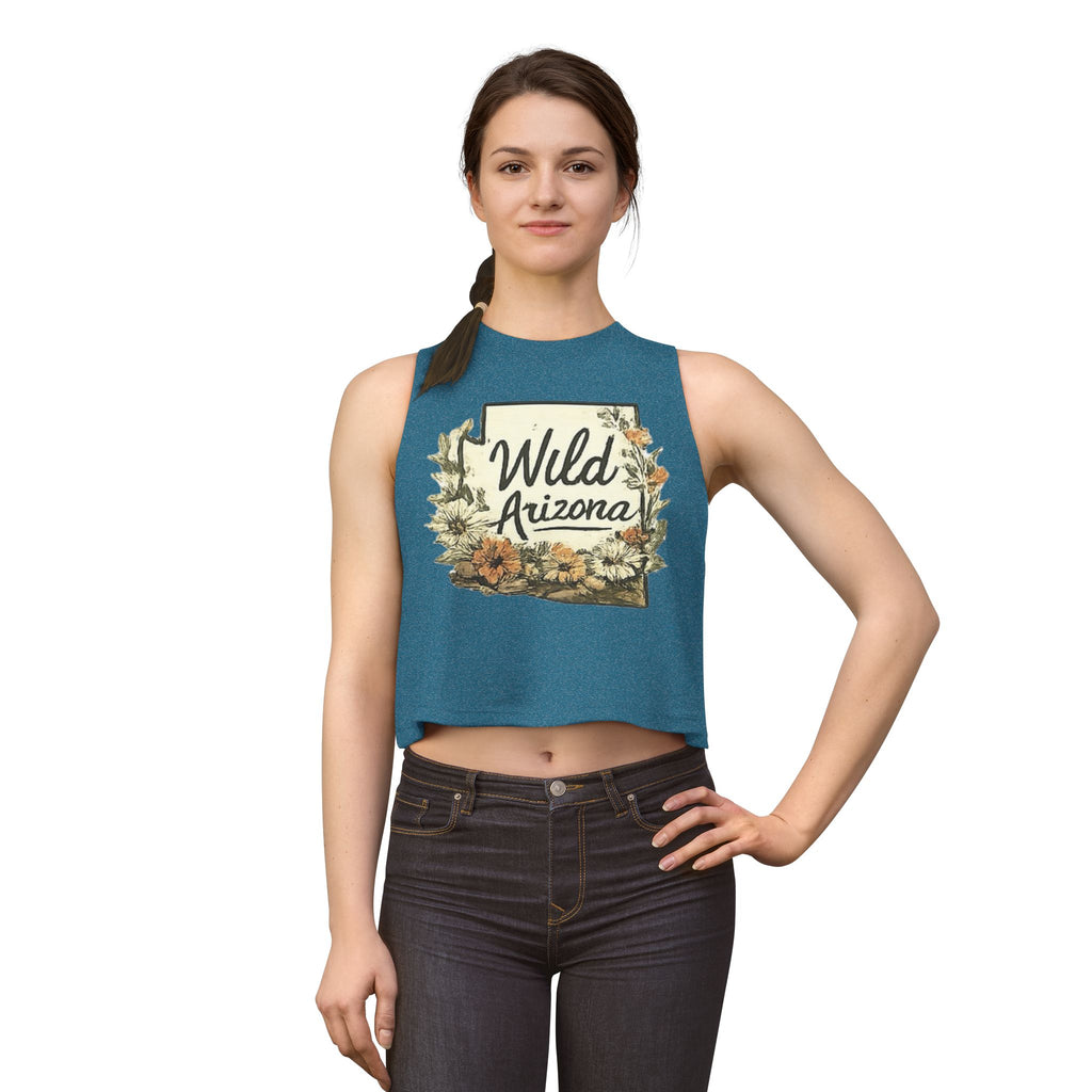 Wild Arizona Crop Top – Floral State Silhouette Tank