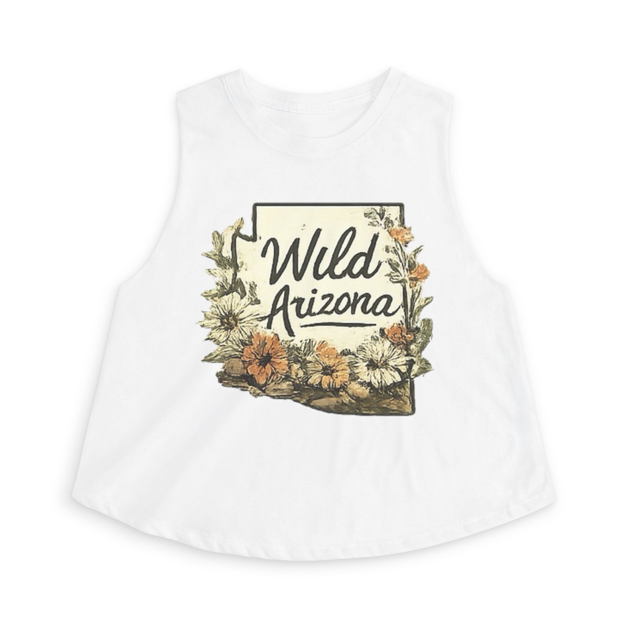 Wild Arizona Crop Top – Floral State Silhouette Tank