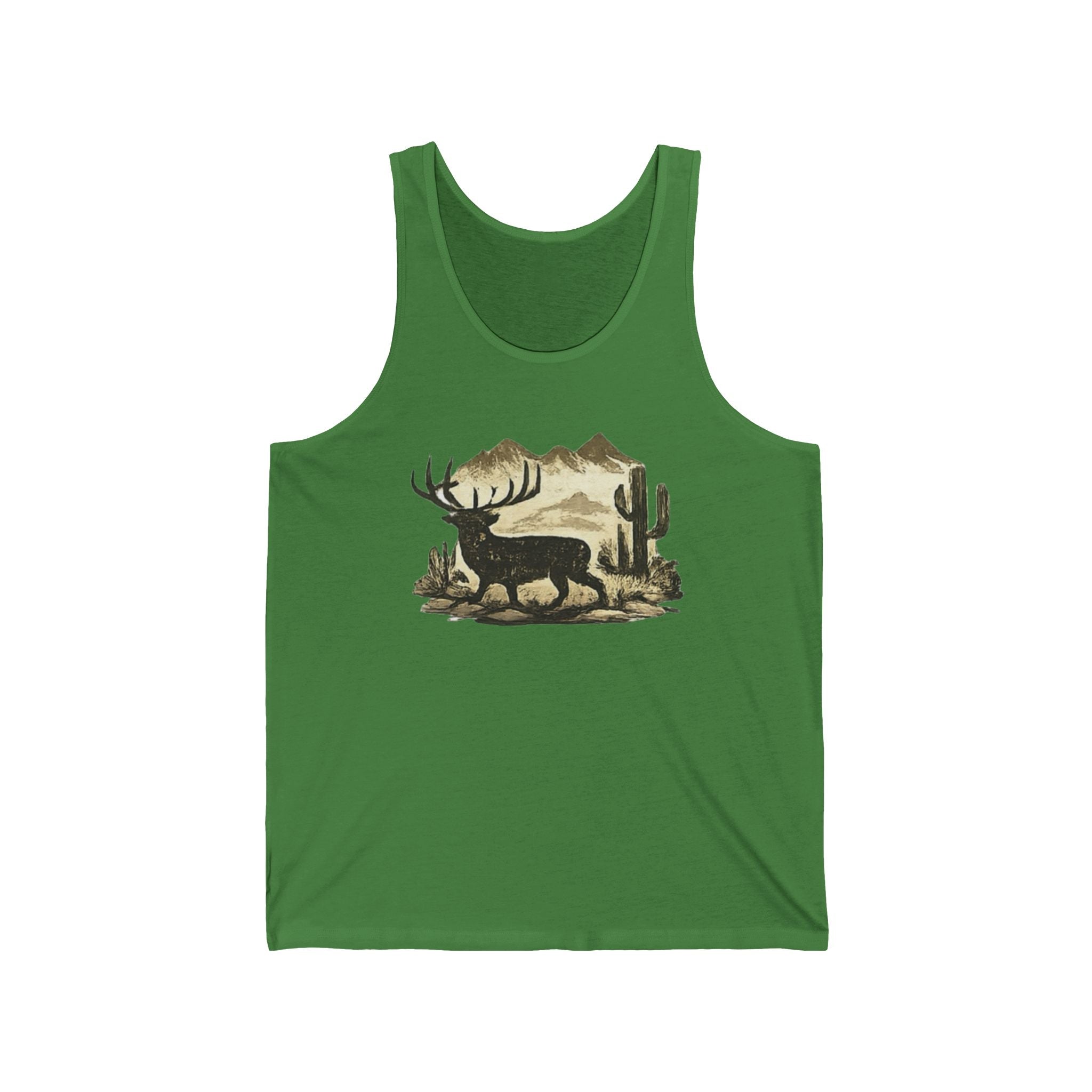 Desert Elk Tank Top — Vintage Southwestern Wildlife Graphic