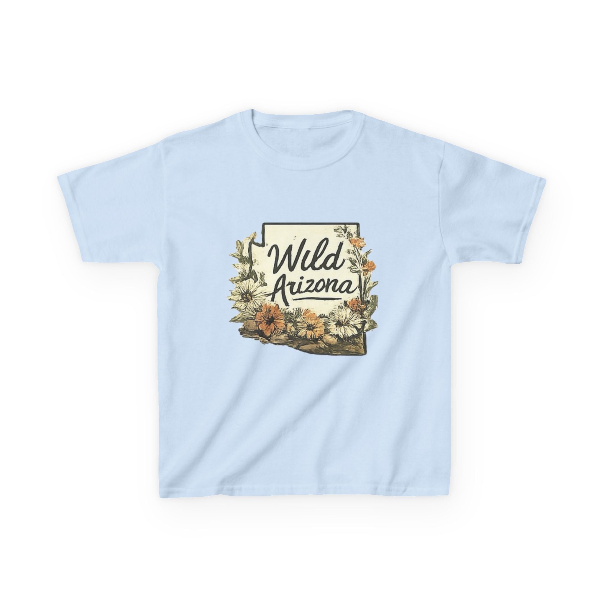 Kids 'Wild Arizona' Floral State T-Shirt — Southwestern Nature Tee