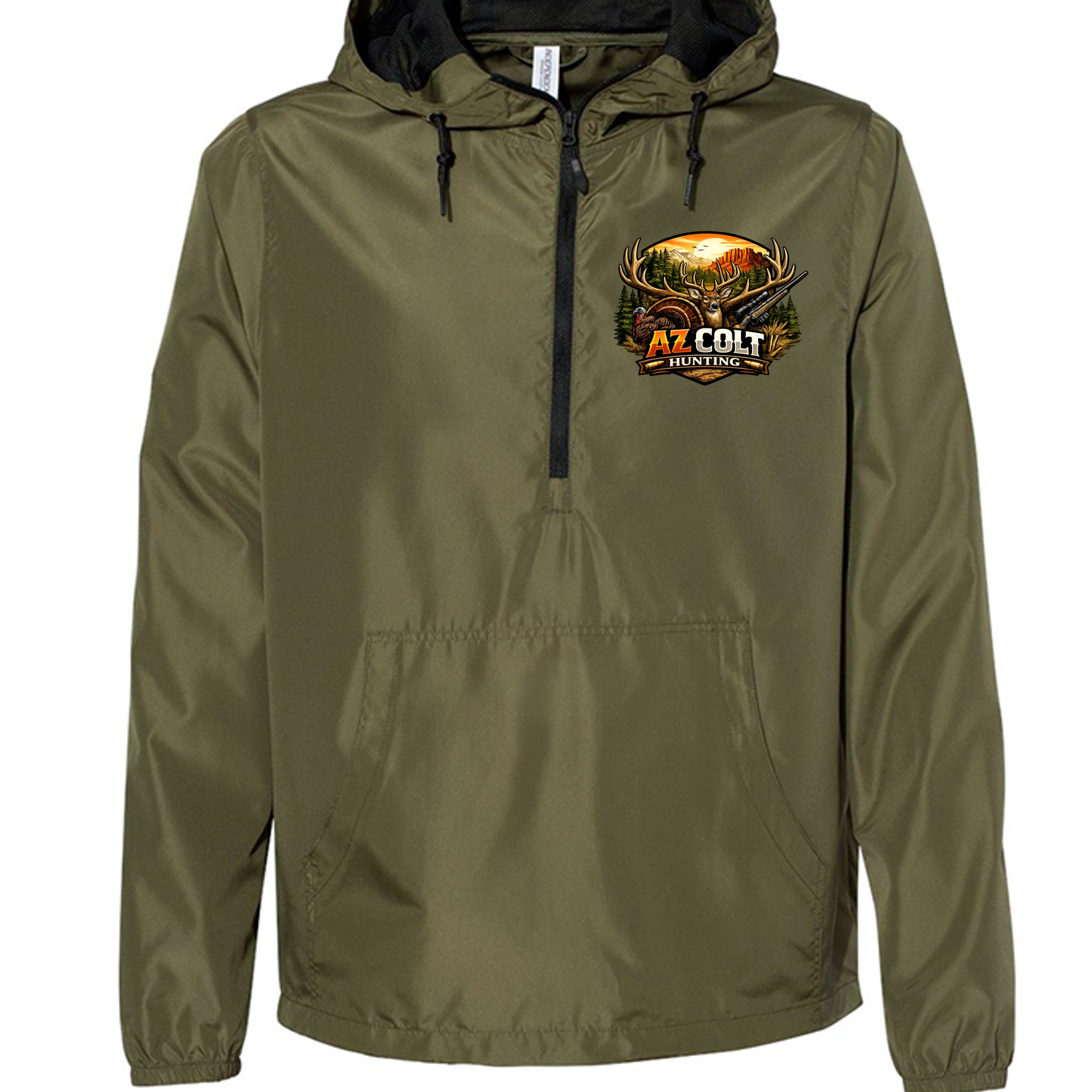 Army/ Black Zipper - EXP54LWP - FRONT